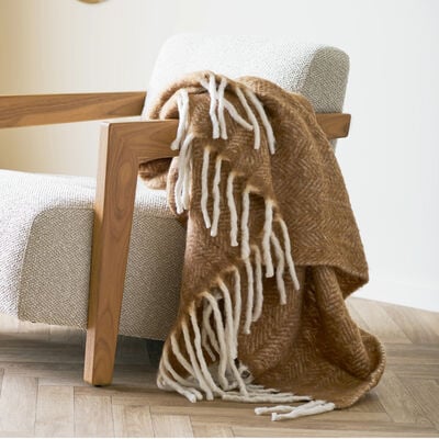 House Nordic Carmel torkkupeitto 130x170 cm ruskea